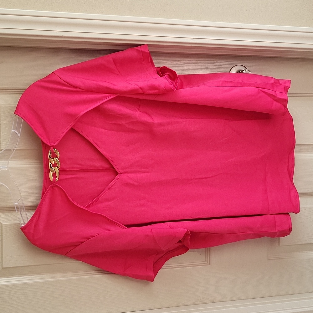 Shein Curve women's top, 4XL, fuschia